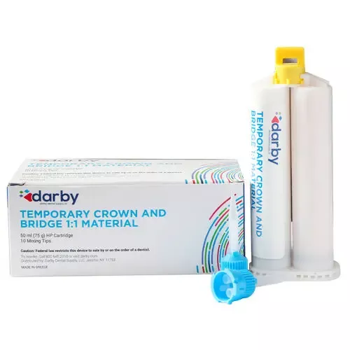 5255422, Temporary Crown and Bridge Material 1:1, 1:1 Ratio, 50ml and 10 tips, A2, 125220202