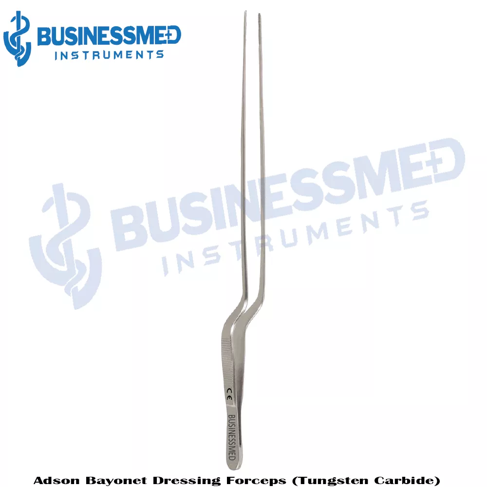 Adson Bayonet Dressing Forceps (Tungsten Carbide)