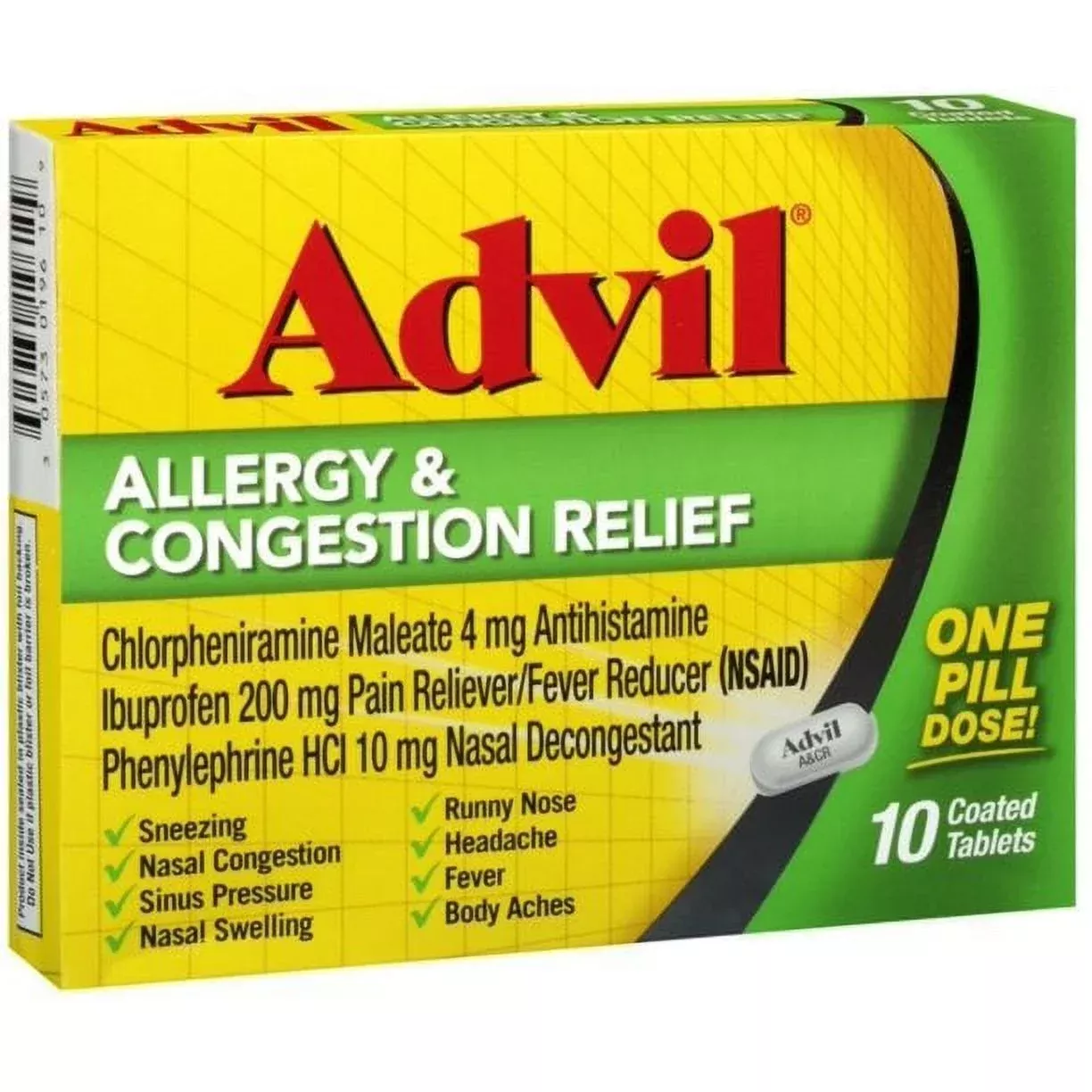 Advil Allergy & Congestion Relief Tablets 10 ea