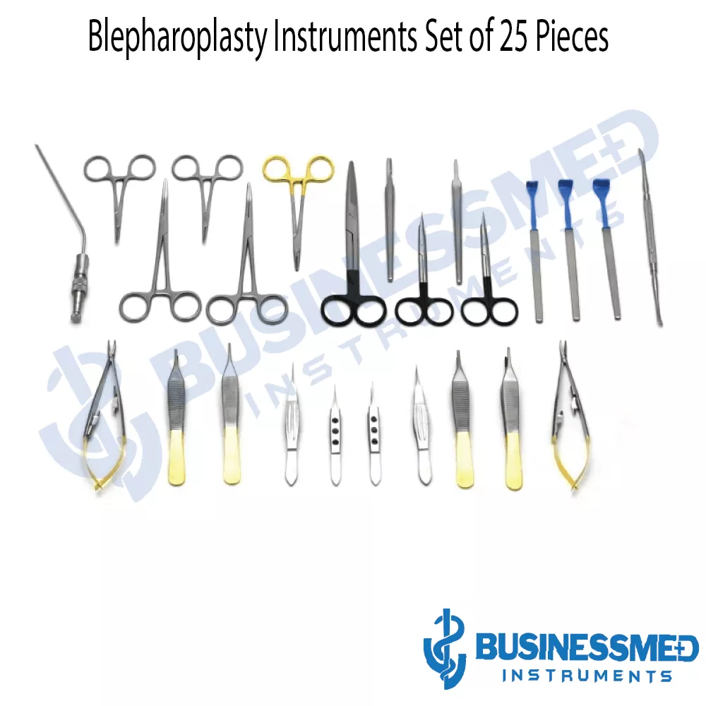 Blepharoplasty Instruments Set of 25 Pieces