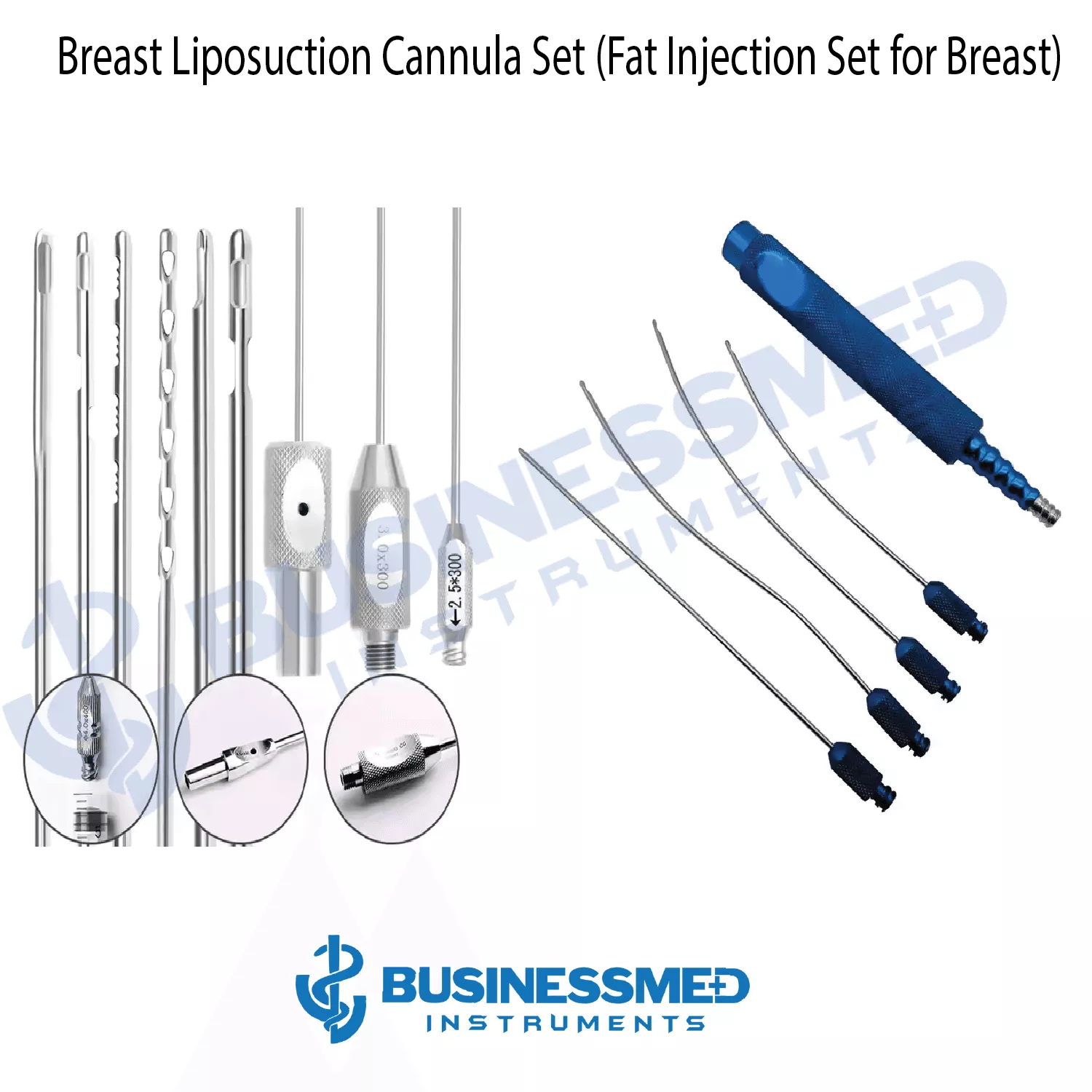 Breast Liposuction Cannula Set (Fat Injection Set for Breast)