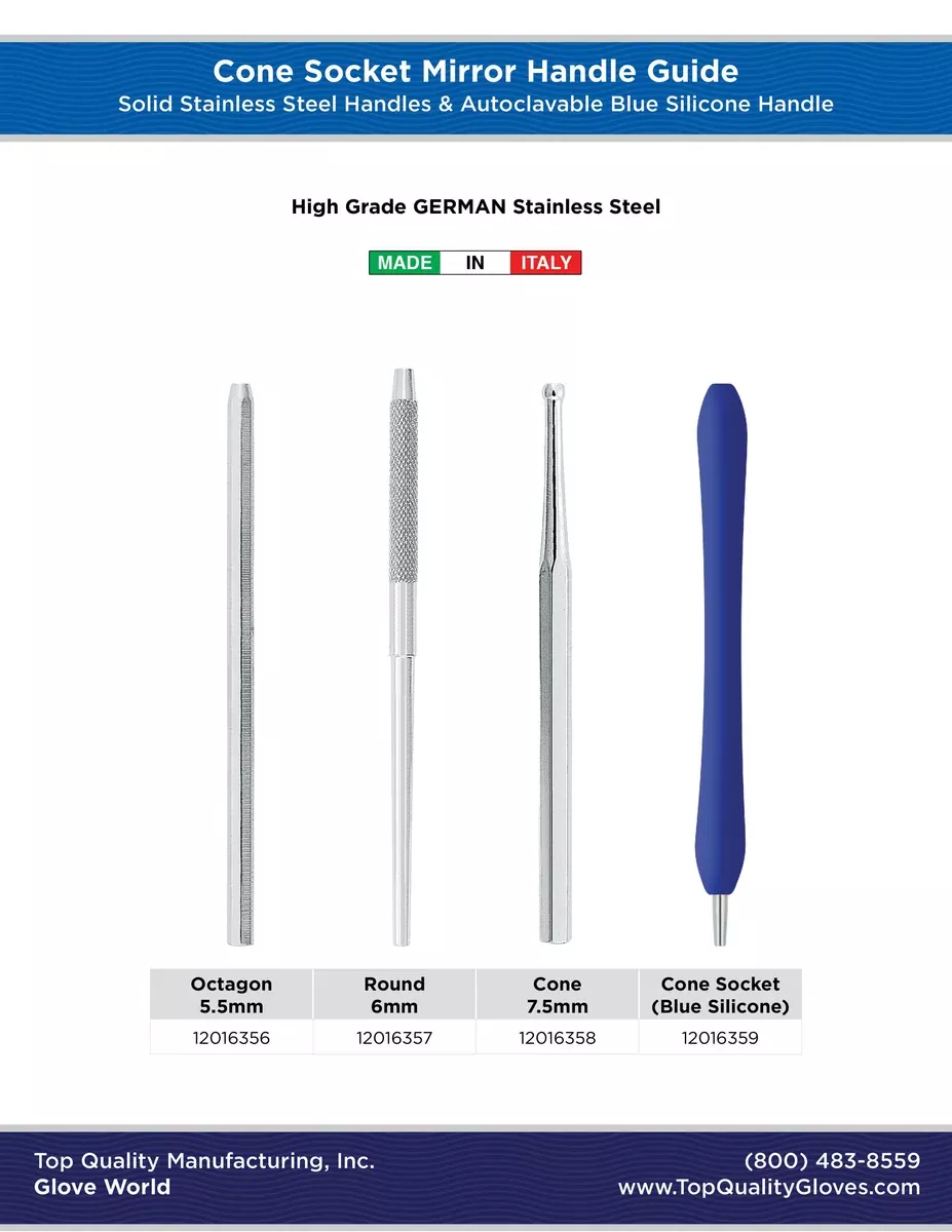 Cone Socket Mouth Mirror Handles