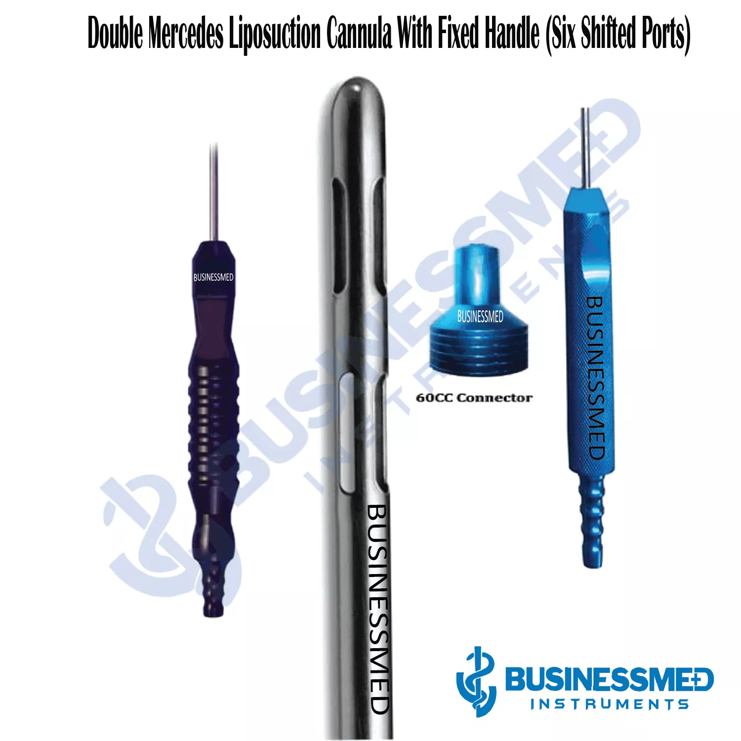 Double Mercedes Liposuction Cannula With Fixed Handle