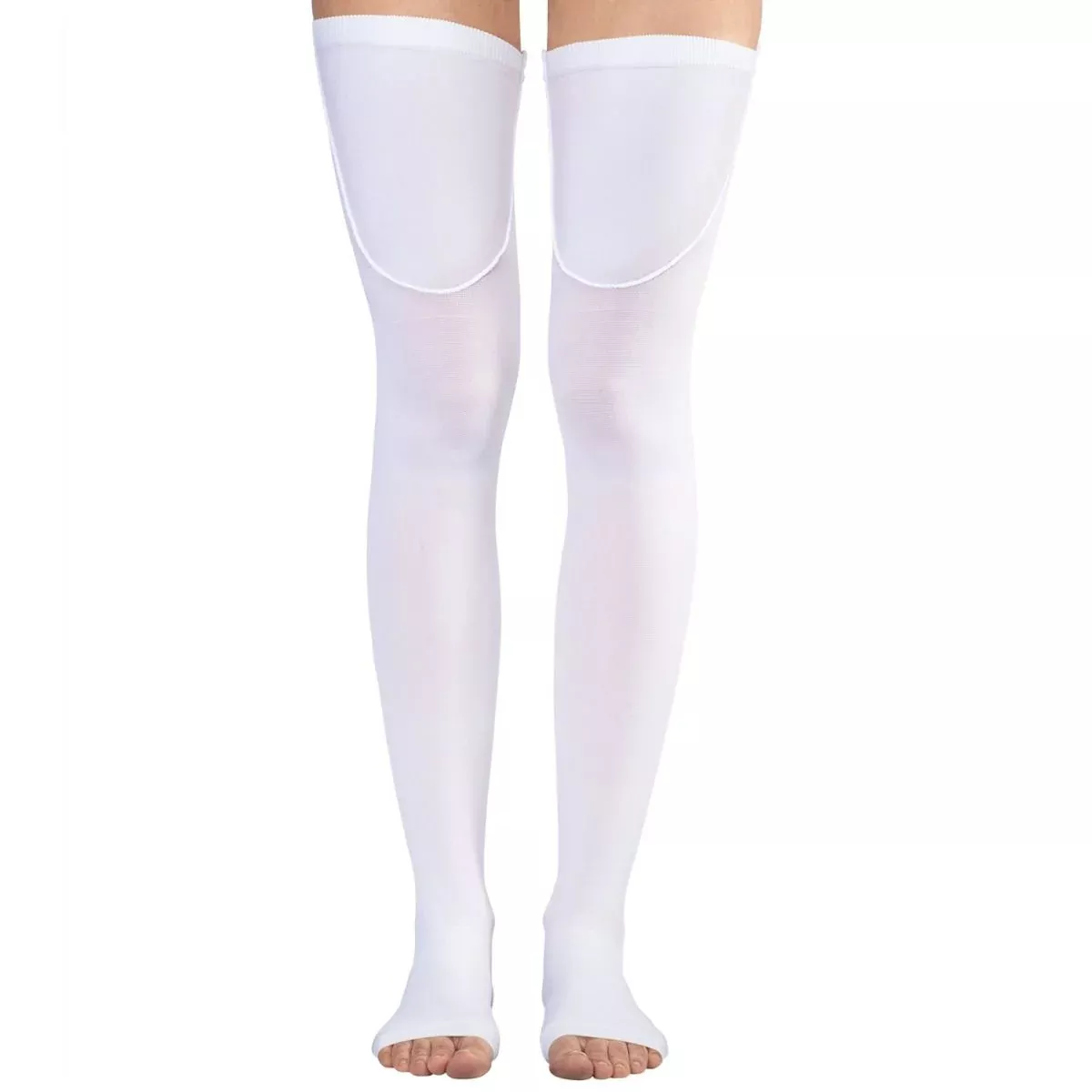 Dr. Comfort Anti-Embolism Compression Stocking Thigh-High Open Toe