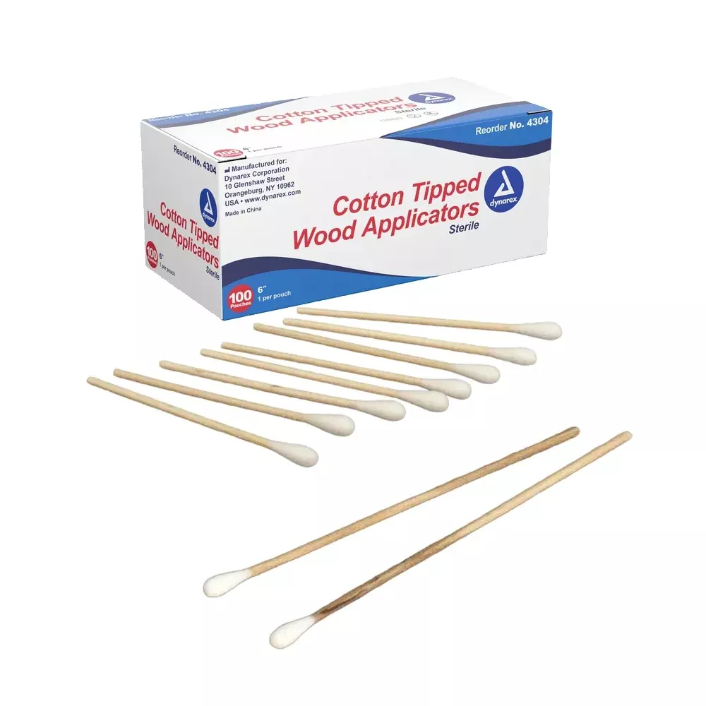 Dynarex 6" Cotton Tipped Applicator