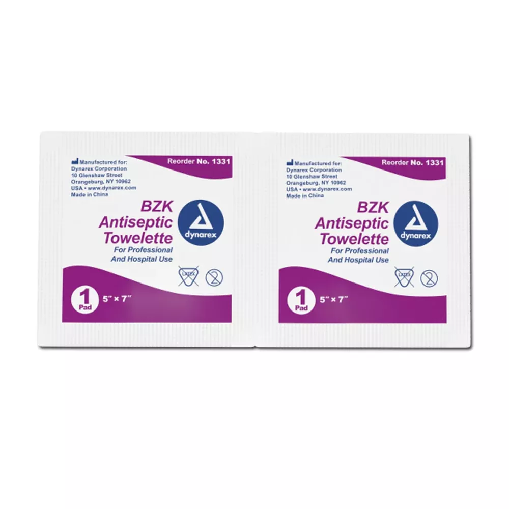 Dynarex BZK Antiseptic Towelettes