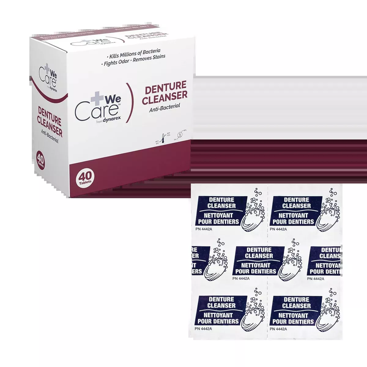 Dynarex Denture Cleaning Tablets (Pkg. 40)