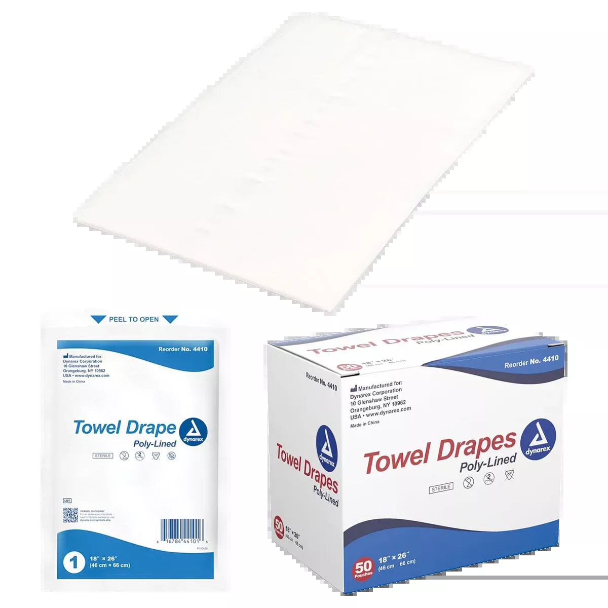 Dynarex Disposable Towel Drapes (Pkg. 50)