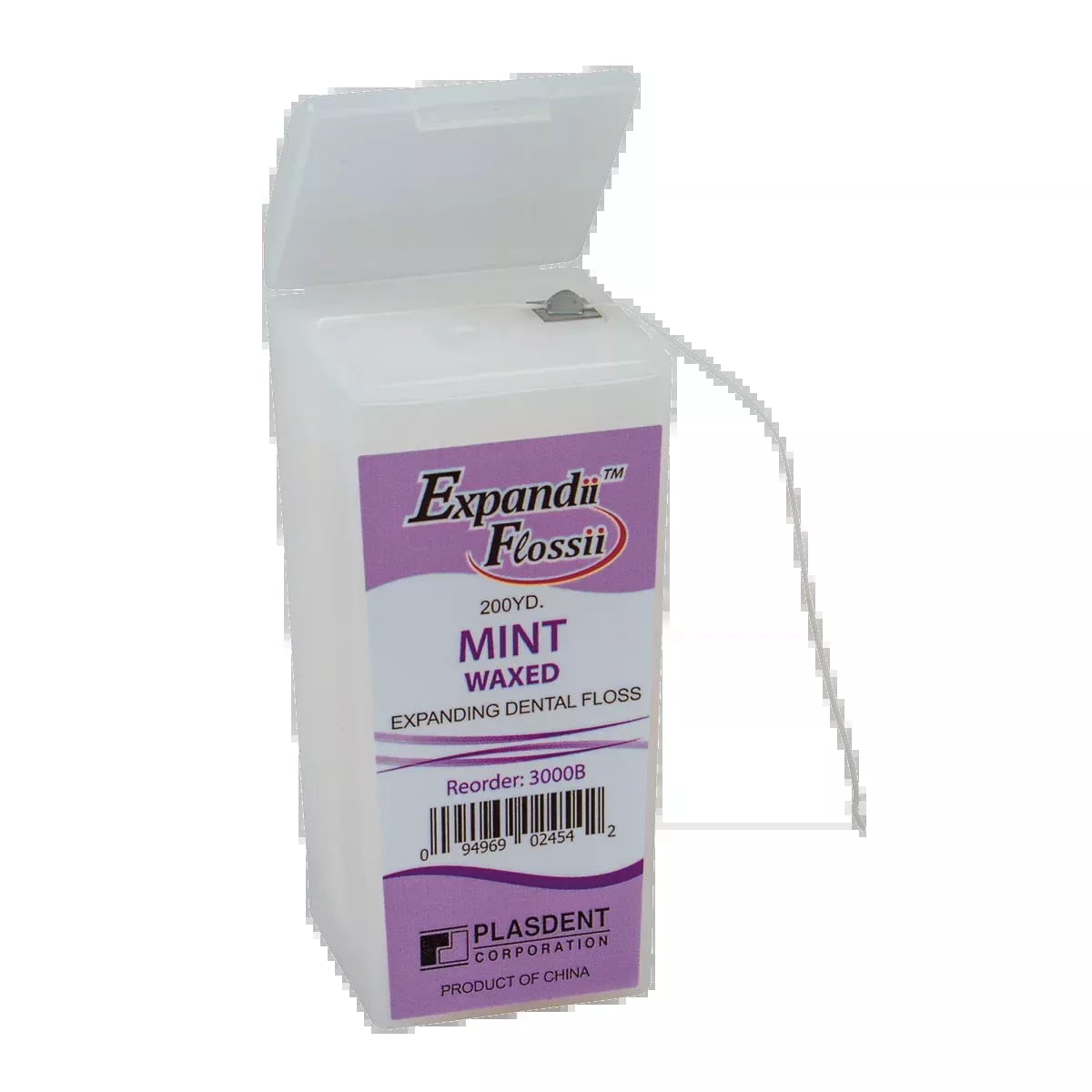 Expanding Waxed Dental Floss With Dispenser (Mint)