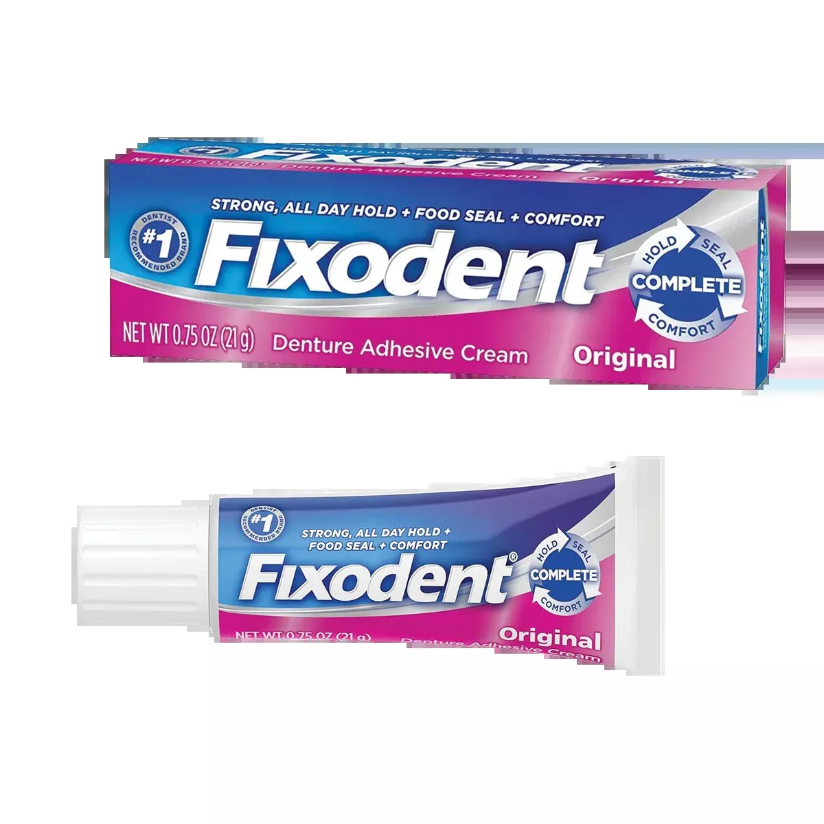 Fixodent Original Denture Adhesive Cream (Pkg. 24)