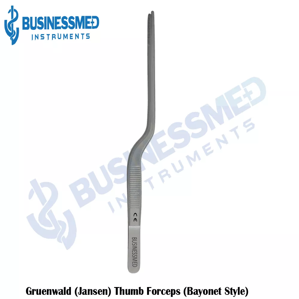 Gruenwald (Jansen) Thumb Forceps (Bayonet Style)