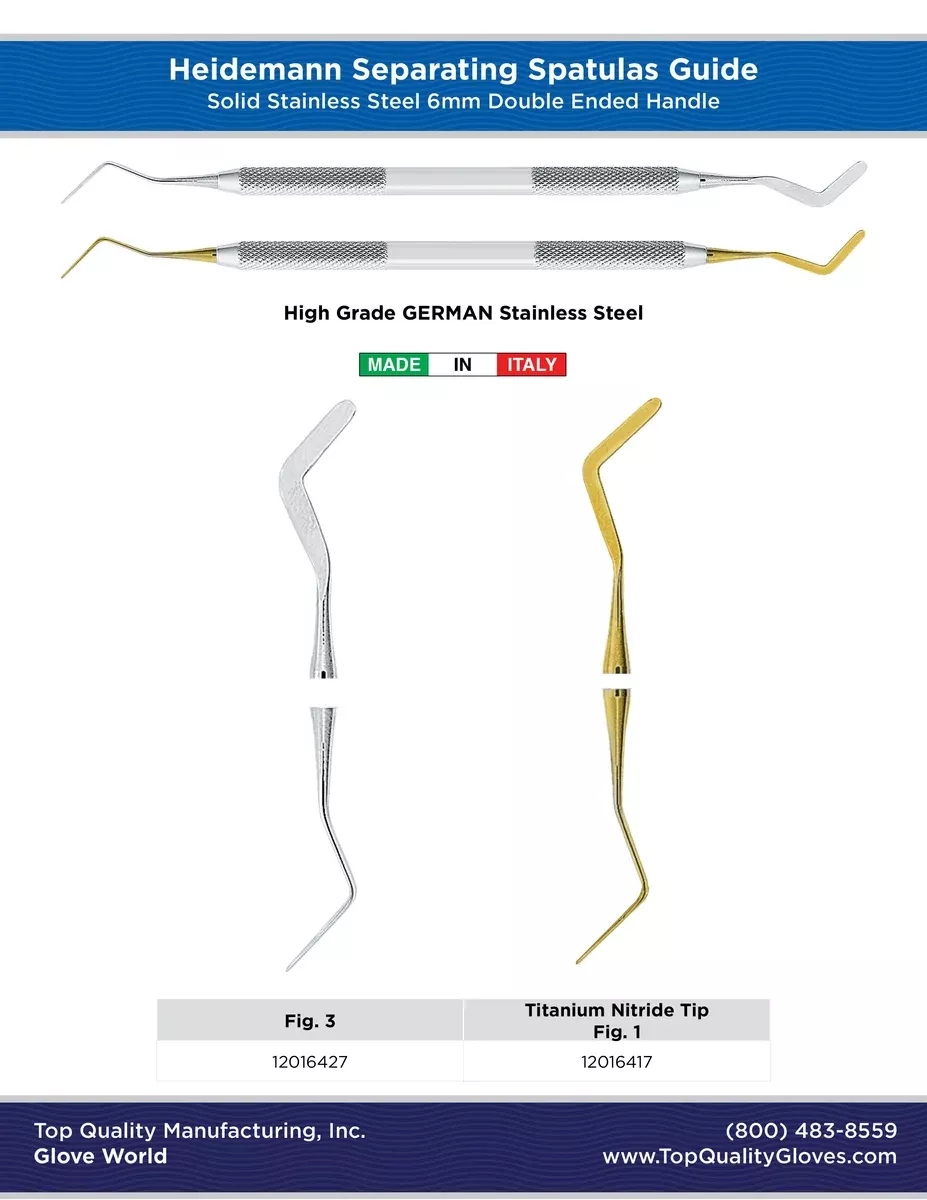 Heidemann Separating Spatulas - Double Ended 6mm Handle