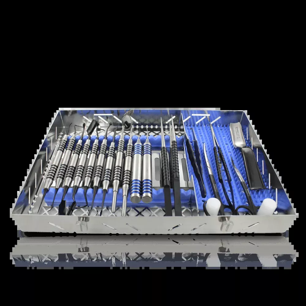 Implant Surgery Full Instruments Kit 18pc-Dr. Ziv Mazor-Black Titanium