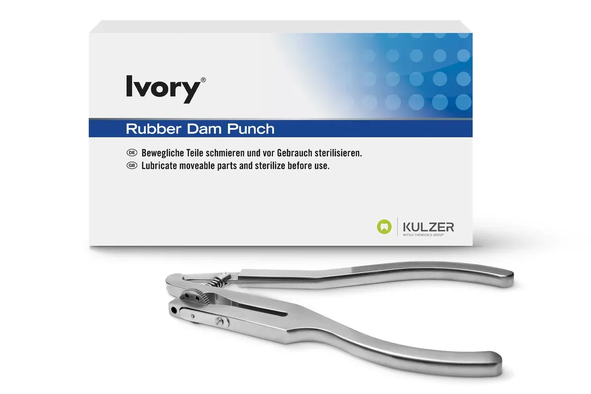 Ivory Rubber Dam Punch (Sale)