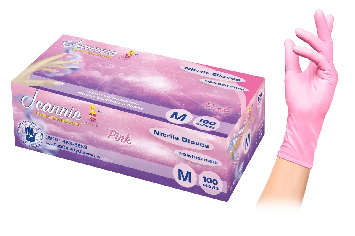 Jeannie Pink™ Gloves (Nitrile)