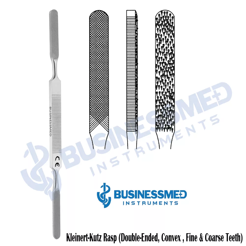 Kleinert Kutz Rasp (Double Ended, Fine & Coarse Teeth)