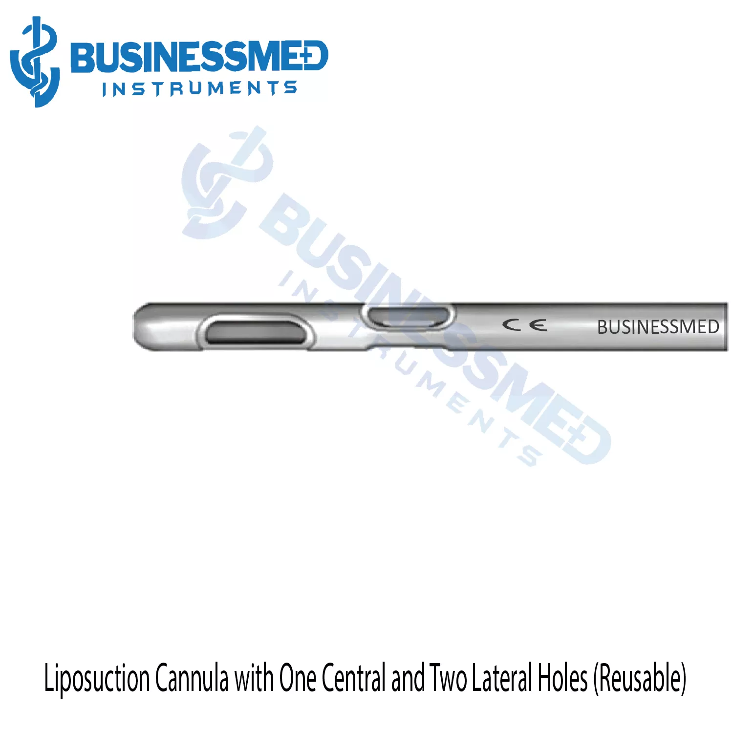 Liposuction Cannula with One Central & Two Lateral Holes