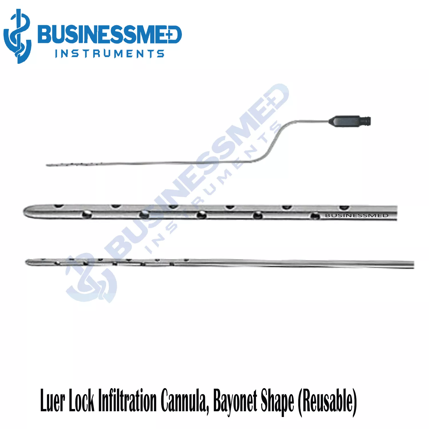 Luer Lock Infiltration Cannula, Bayonet Shape (Reusable)