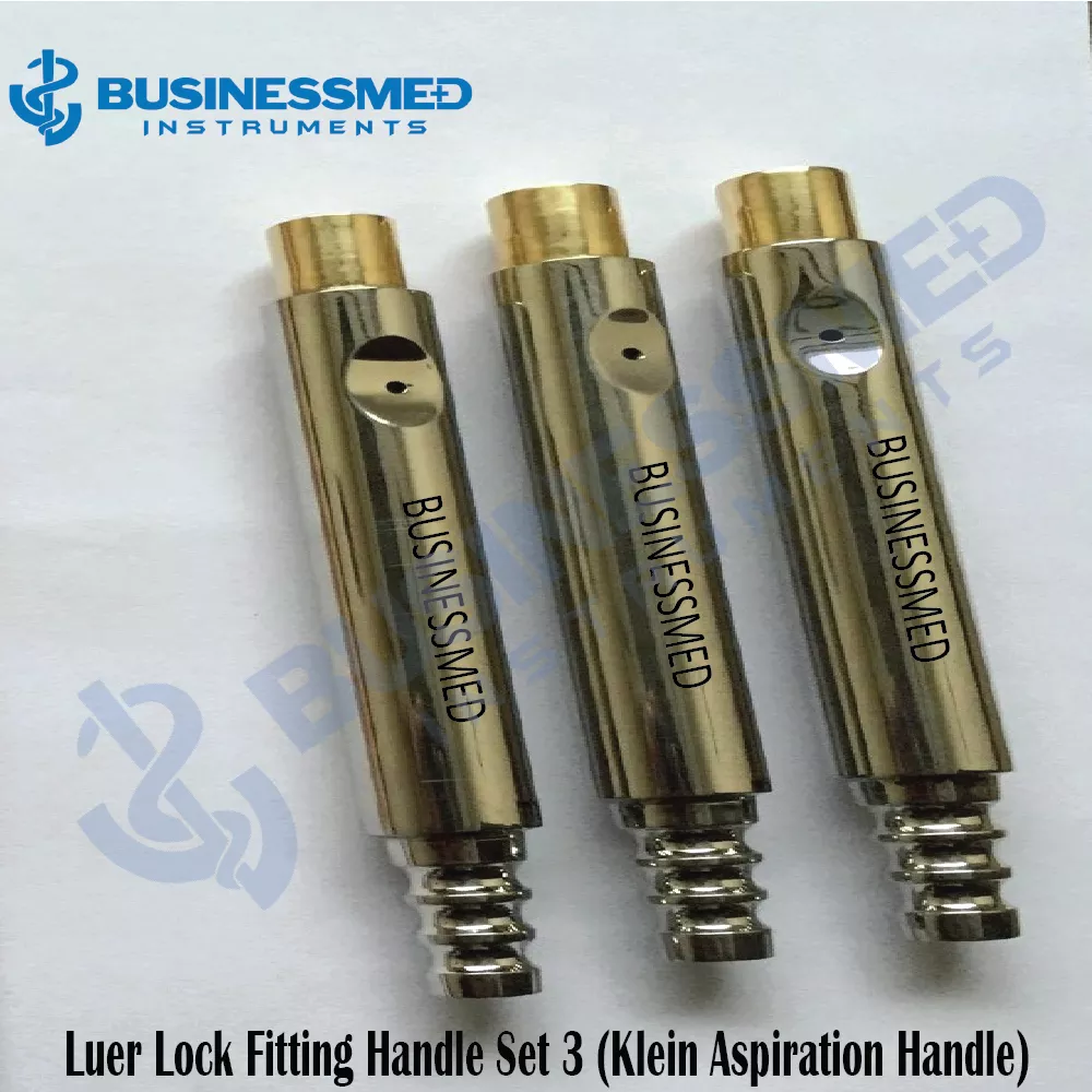 Luer Lock Klein Aspiration Fitting Handle (Set of 3 Pieces)