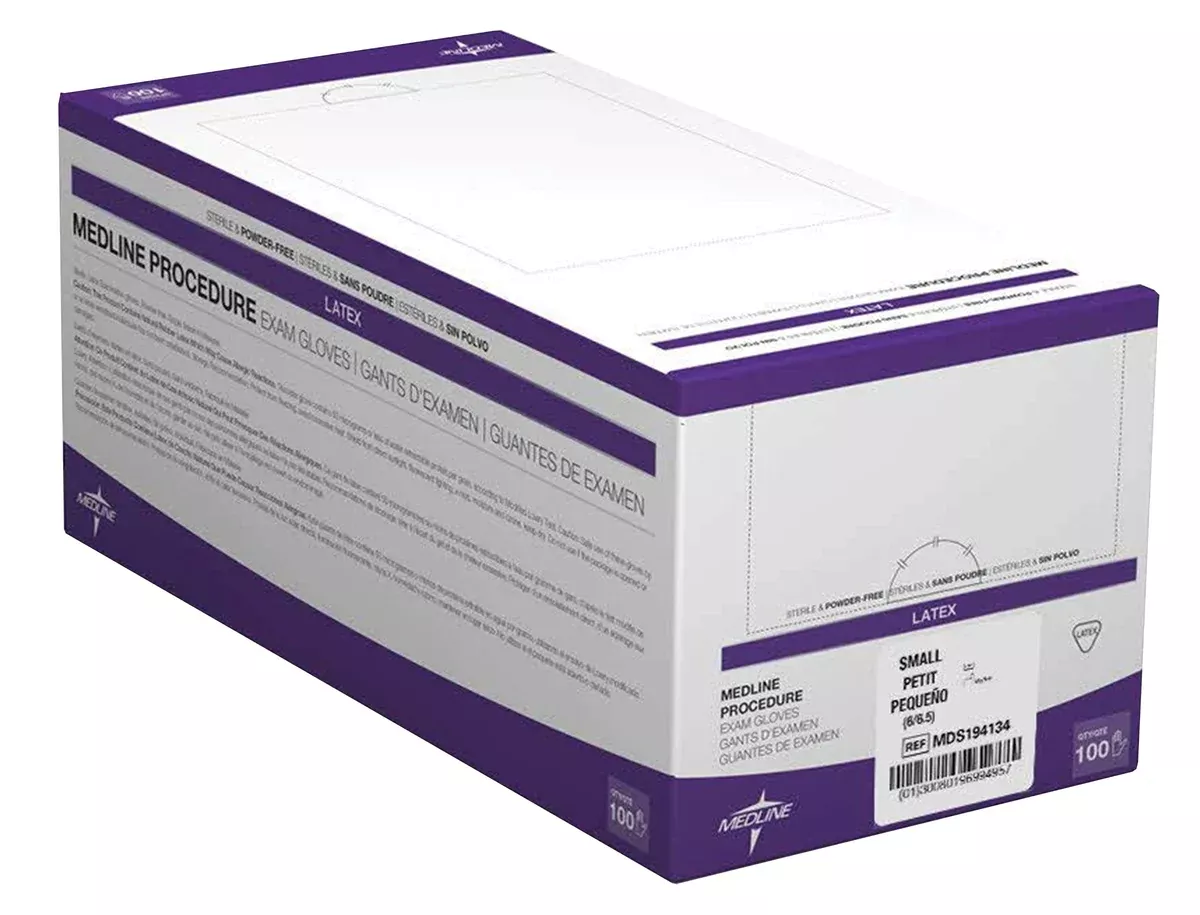 Medline Sterile Latex Gloves