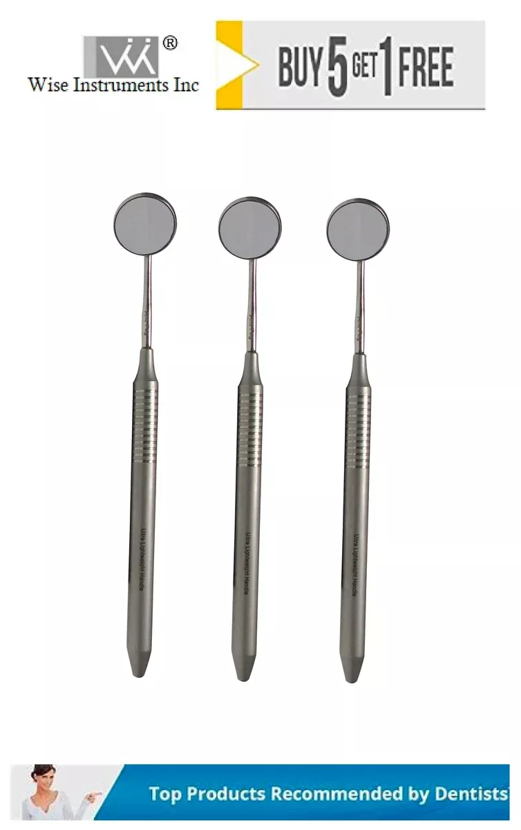 Mirror Front Surface # 4 Rhodium Coated (Pack of 3) With Handles