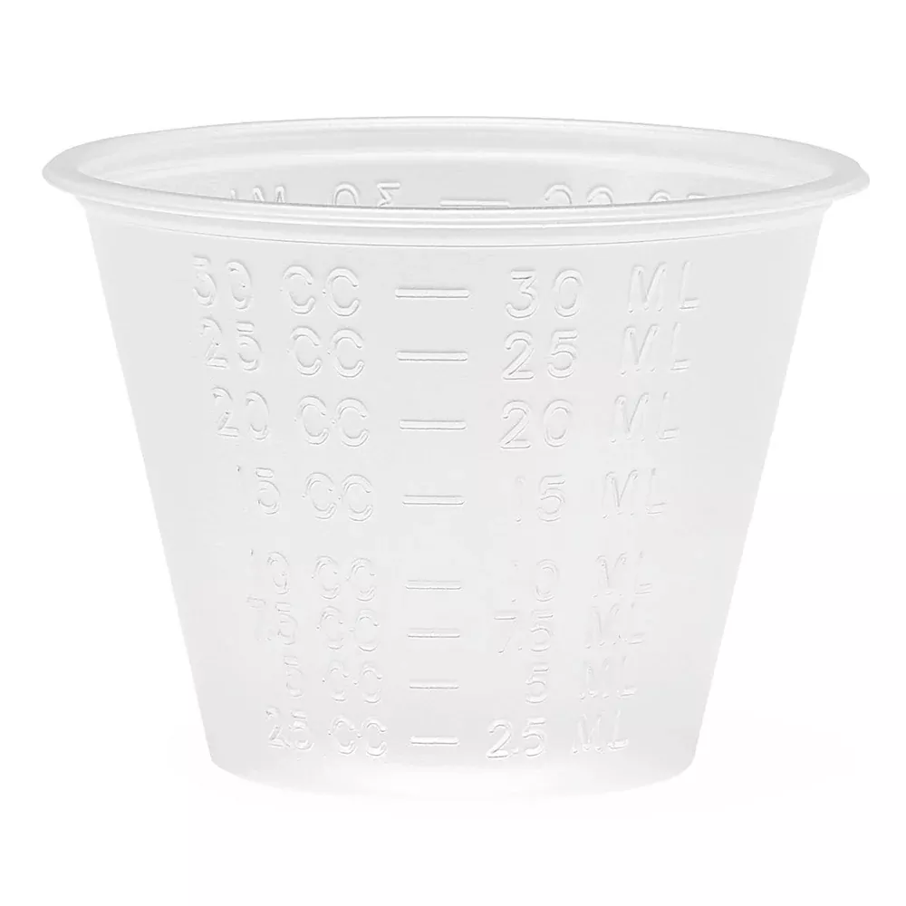 Nonsterile Graduated Plastic Medicine Cups