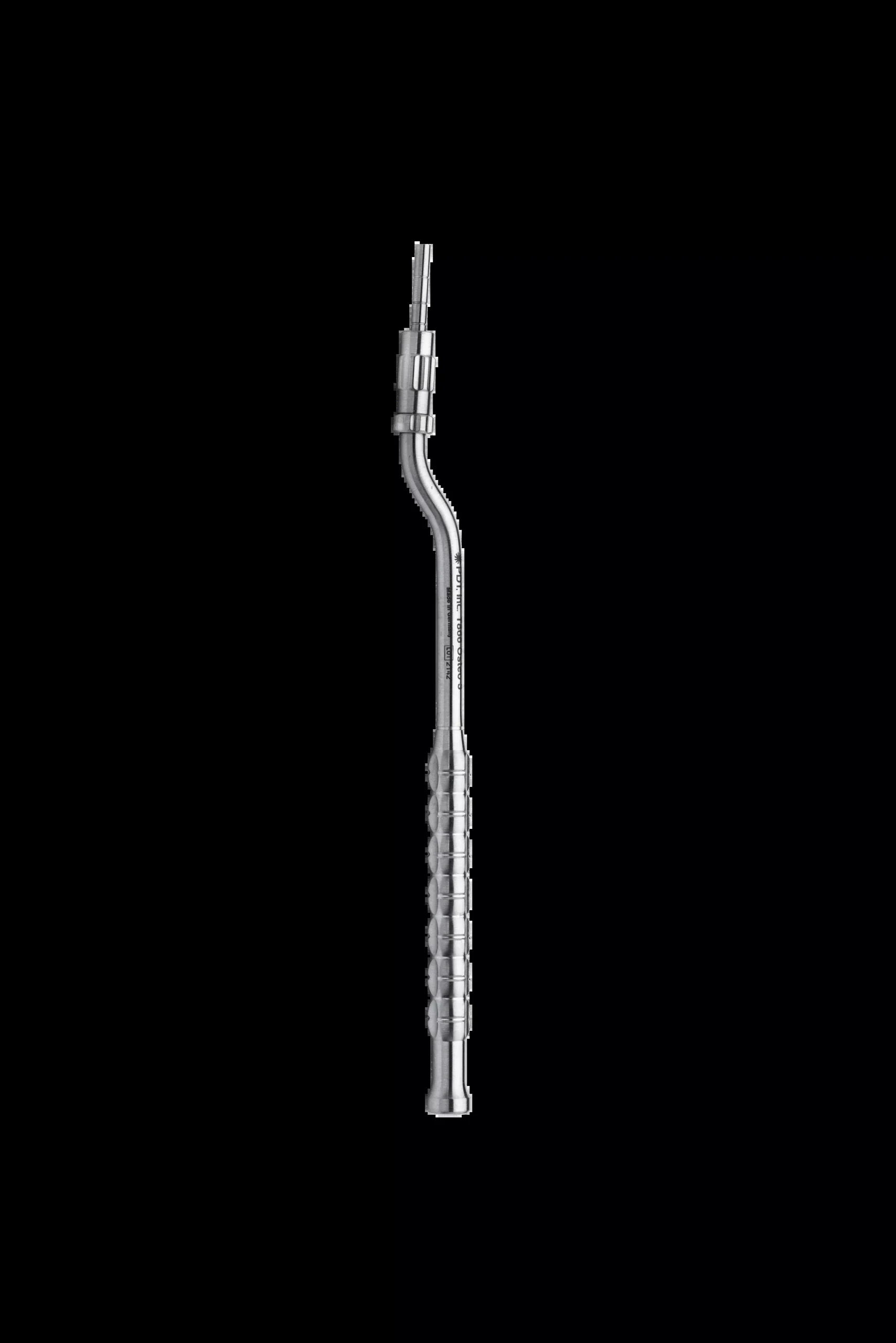 Osteotome with stop, concave, offset, 3mm