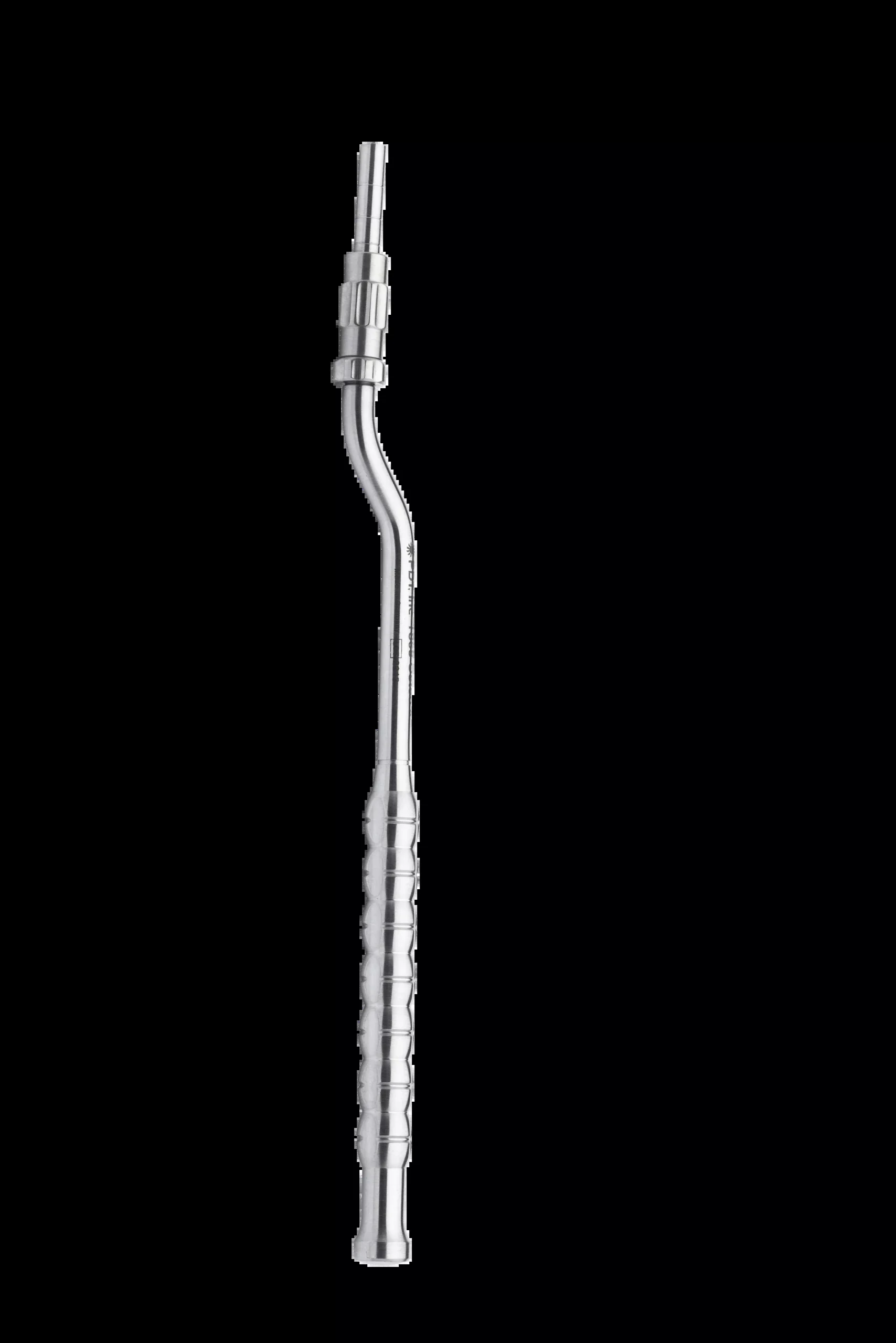 Osteotome with stop, concave, offset, 4mm