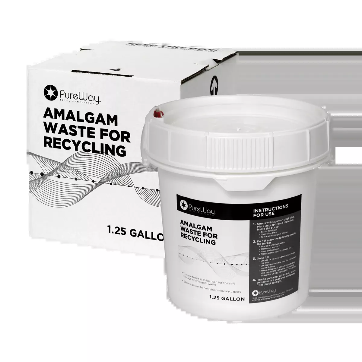 PureWay Amalgam Waste Bucket