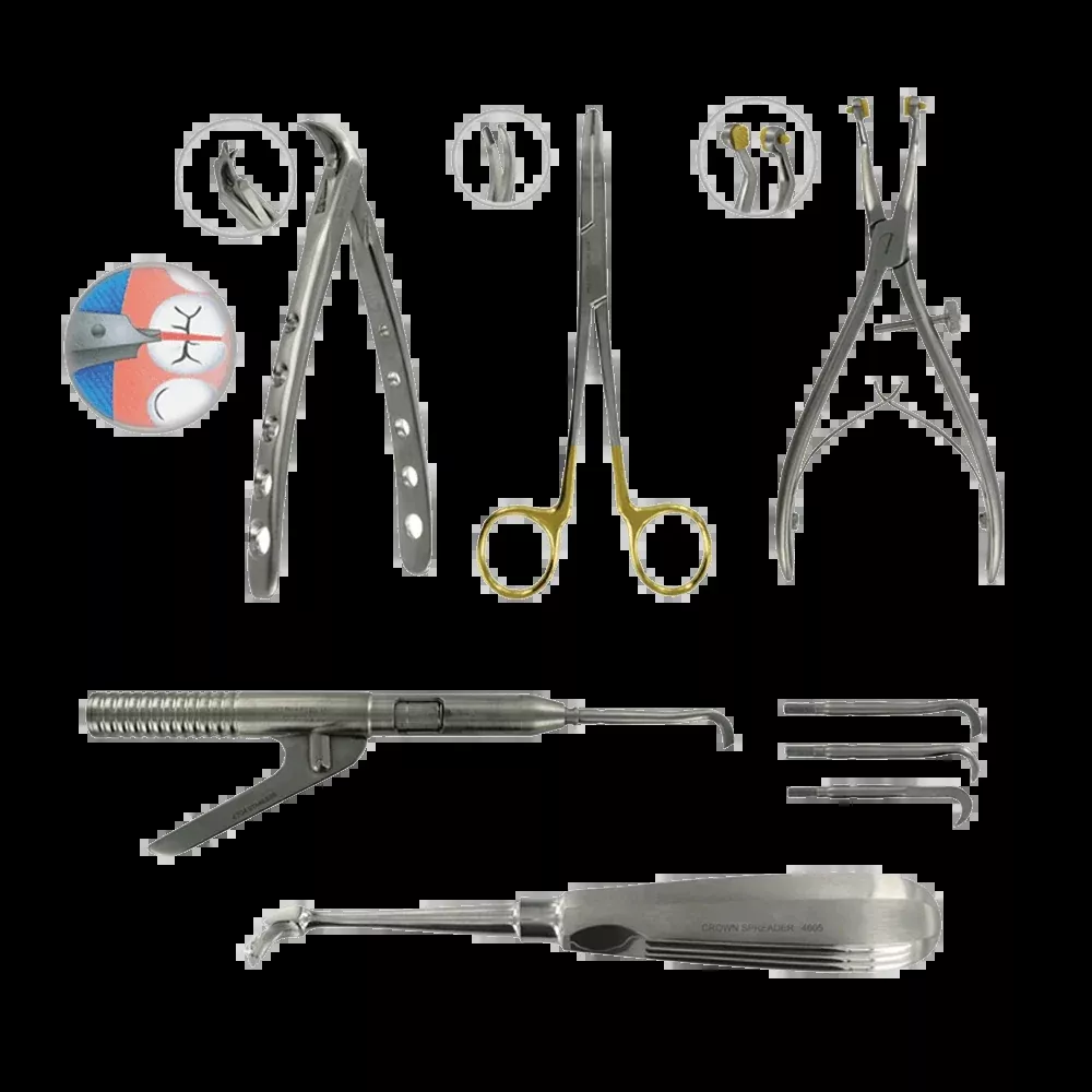 Restorative Crown spreader and removal Kit 5pc