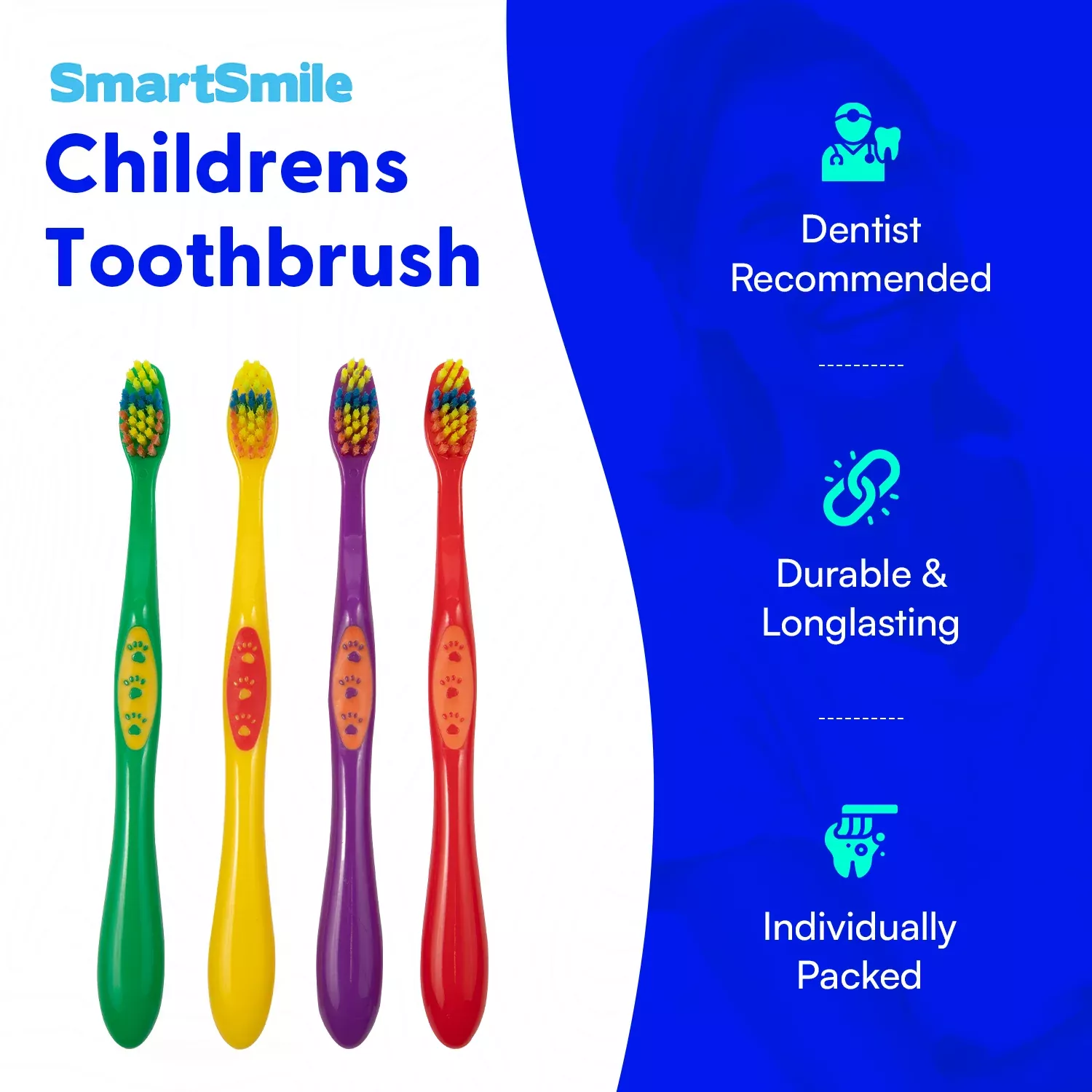 SmartSmile Children’s Paw Print Toothbrushes (72 pcs)