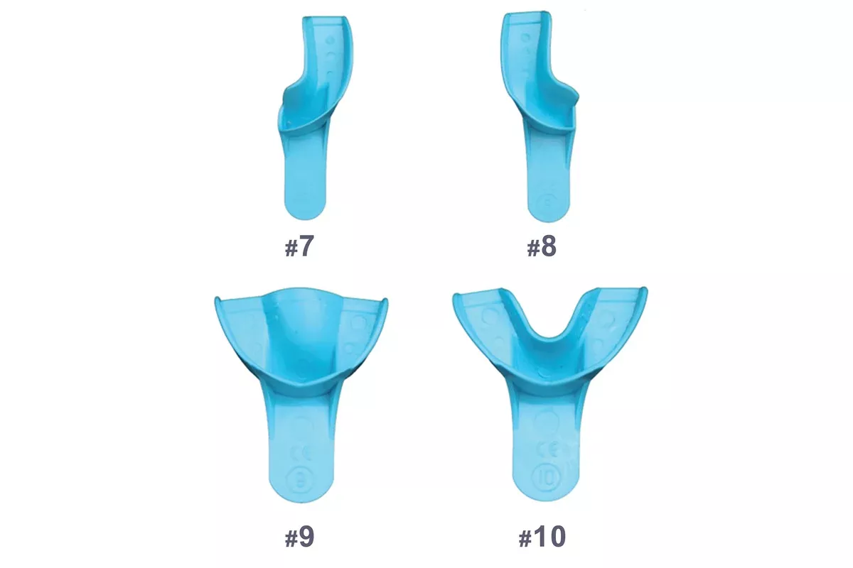 Solid Disposable Impression Trays - Quadrant Upper Right Lower Left #8