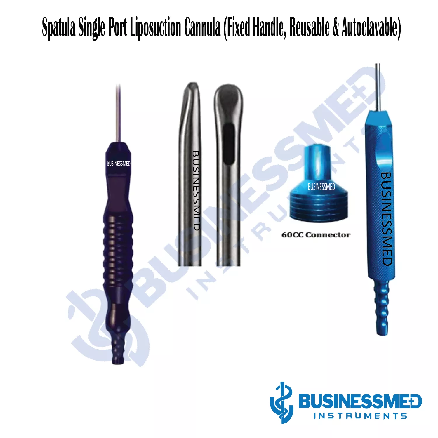 Spatula Single Port Liposuction Cannula with Handle