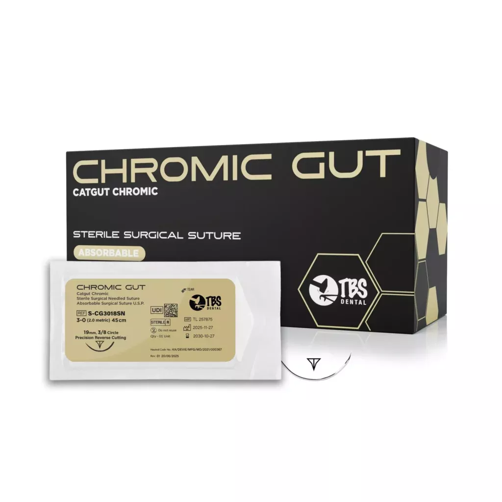 TBS Chromic Gut Sutures (12 Pack)