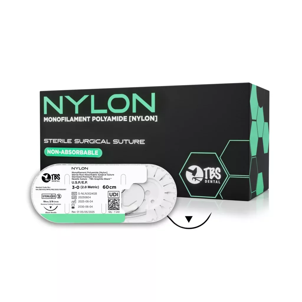 TBS Nylon Sutures (12 Pack)