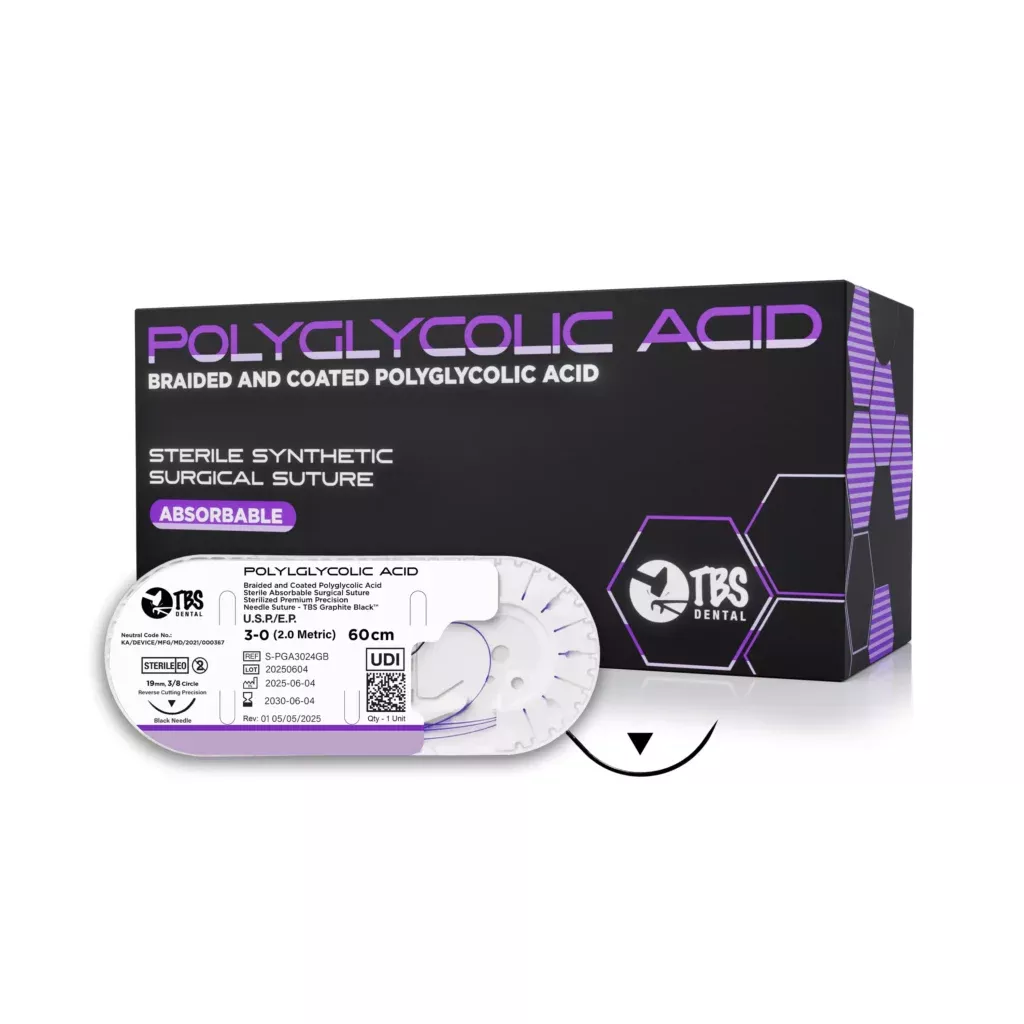 TBS Polyglycolic Acid (PGA) Sutures (12 Pack)