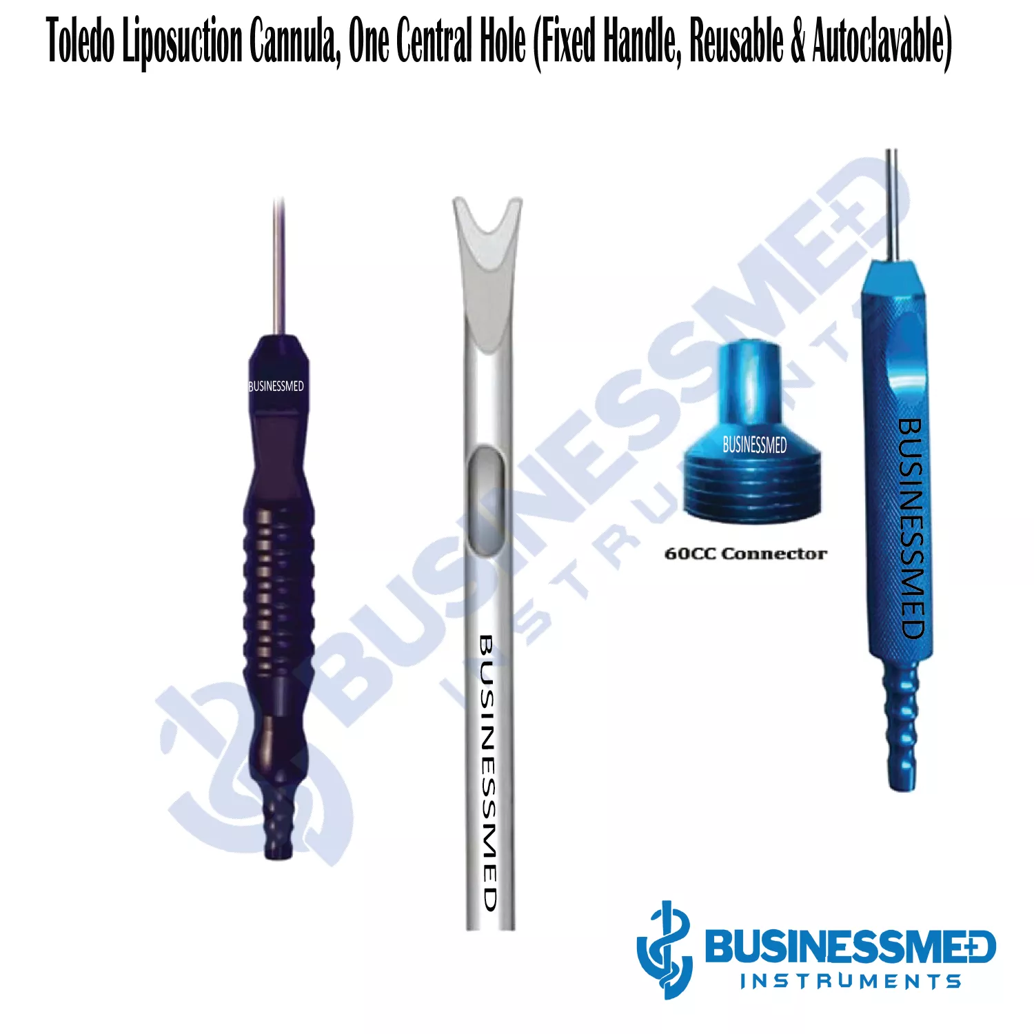 Toledo Central Hole Liposuction Cannula with Handle