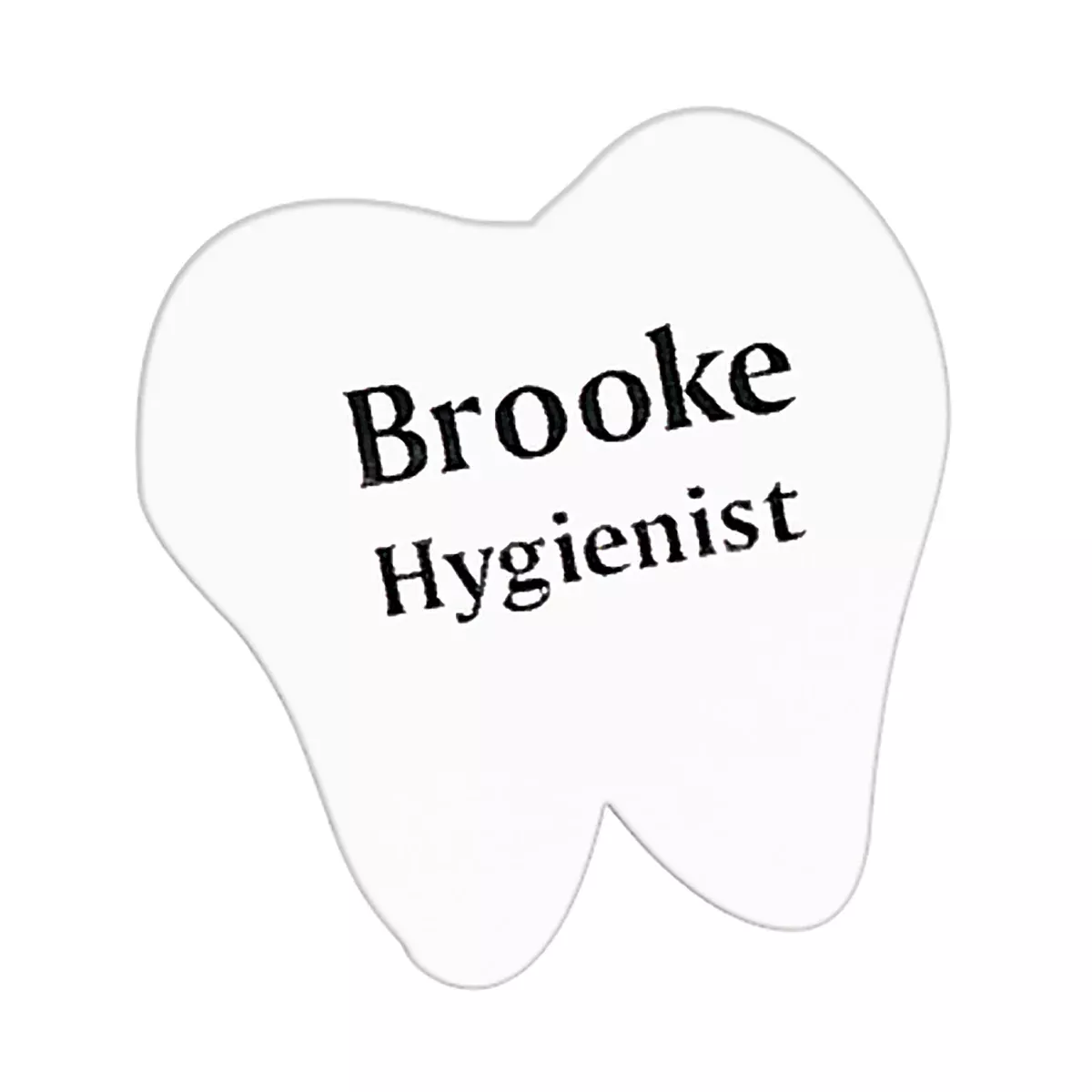 Tooth Name Tag (With Magnet Clip)