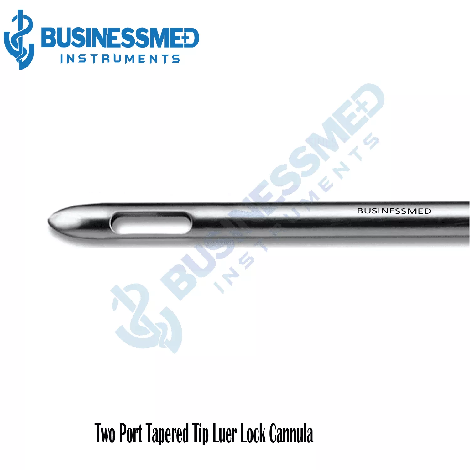Two Port Tapered Tip Luer Lock Cannula (Reusable)