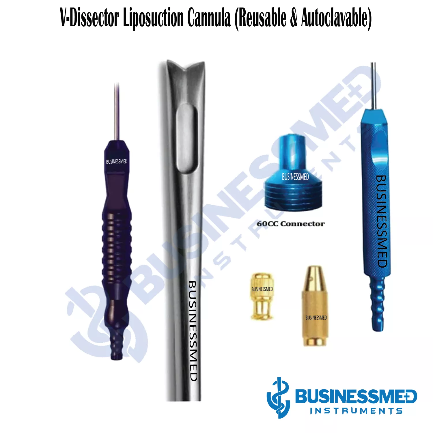 V-Dissector Liposuction Cannula with Fixed Handle